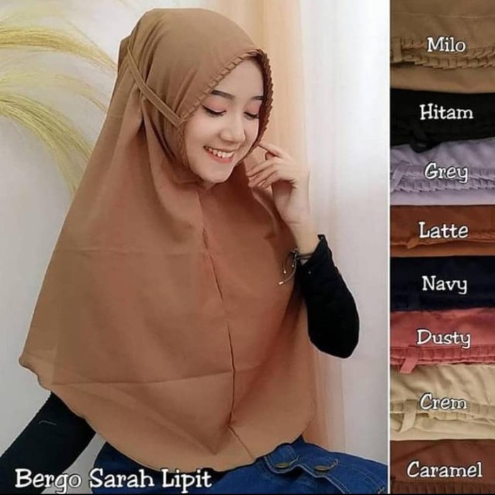 BERGO SARAH // HIJAB BERGO SARAH KRIWIL LIPIT