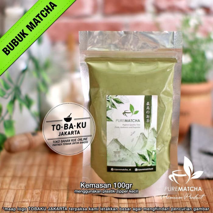 

Pure Matcha GreenTea Teh Hijau Serbuk Purematcha Green Tea Bubuk 100gr - tth307