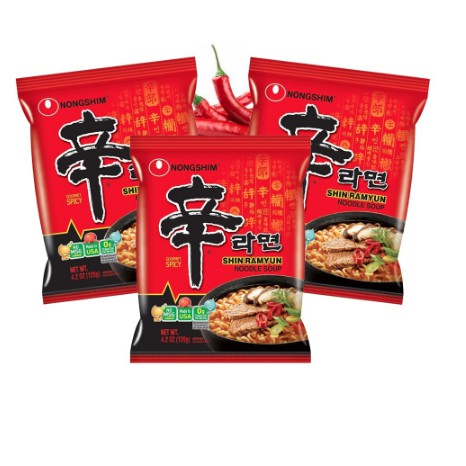 

PAKET 3 PCS NONGSHIM HOT SHIN RAMYUN 120gr - MIE INSTANT KOREA