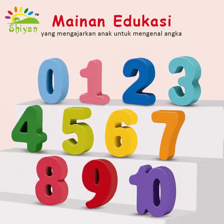 [Shiyan] mainan kayu anak edukasi wooden puzzle 3 in 1 matching board + pancing ikan dengan magnet