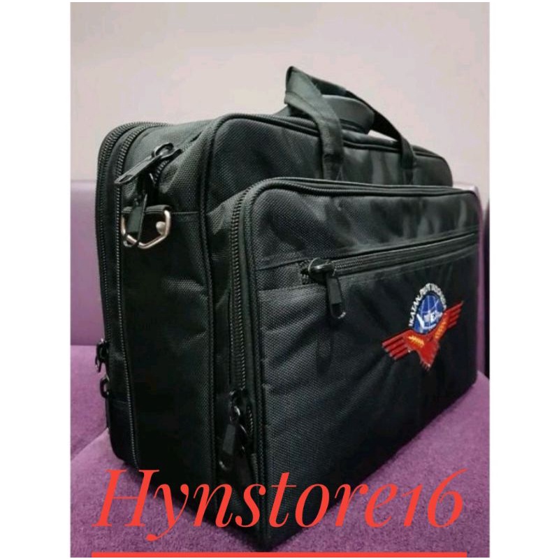 Pilot Pilot Briefcase Bag Tas Ikatan Pilot Indonesia Black Trendy