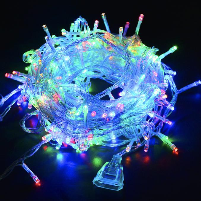 RGB Lampu natal led dekorasi lampu tumblr dgn colokan sambungan