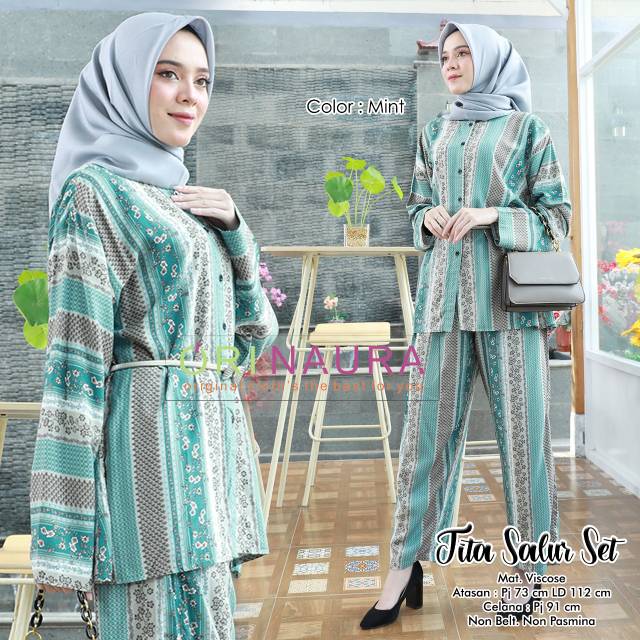 TITA SALUR SET SETELAN PANT DAN TUNIK BY ORI NAURA