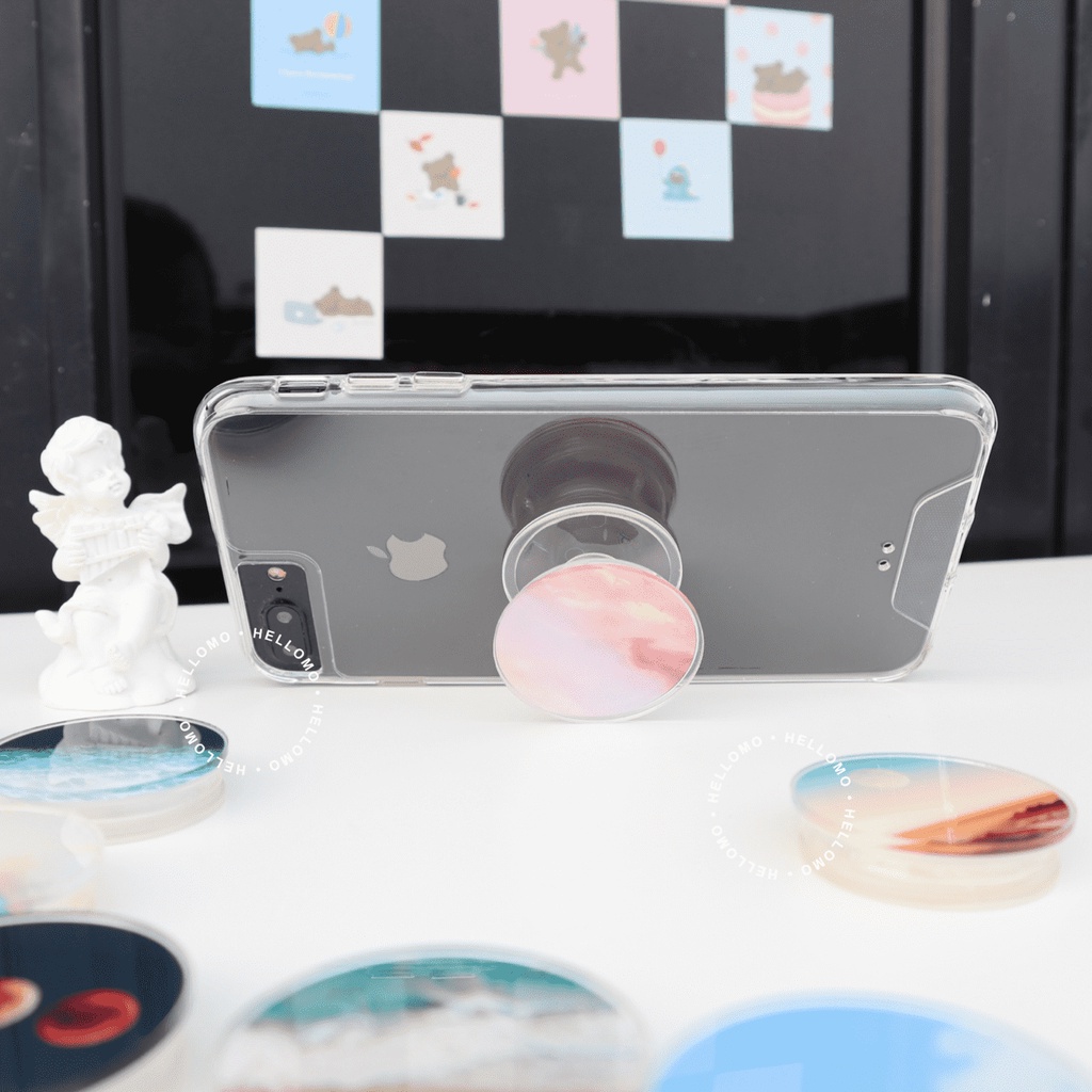 Griptok Acrylic Phone Holder Akrilik Universal Socket Grip Tok Pop