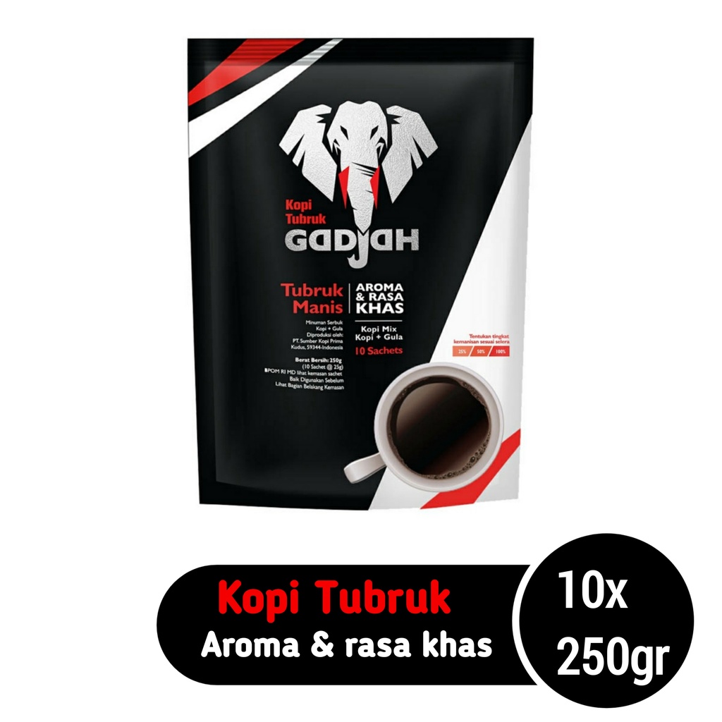 

Gadjah kopi 10x25gr