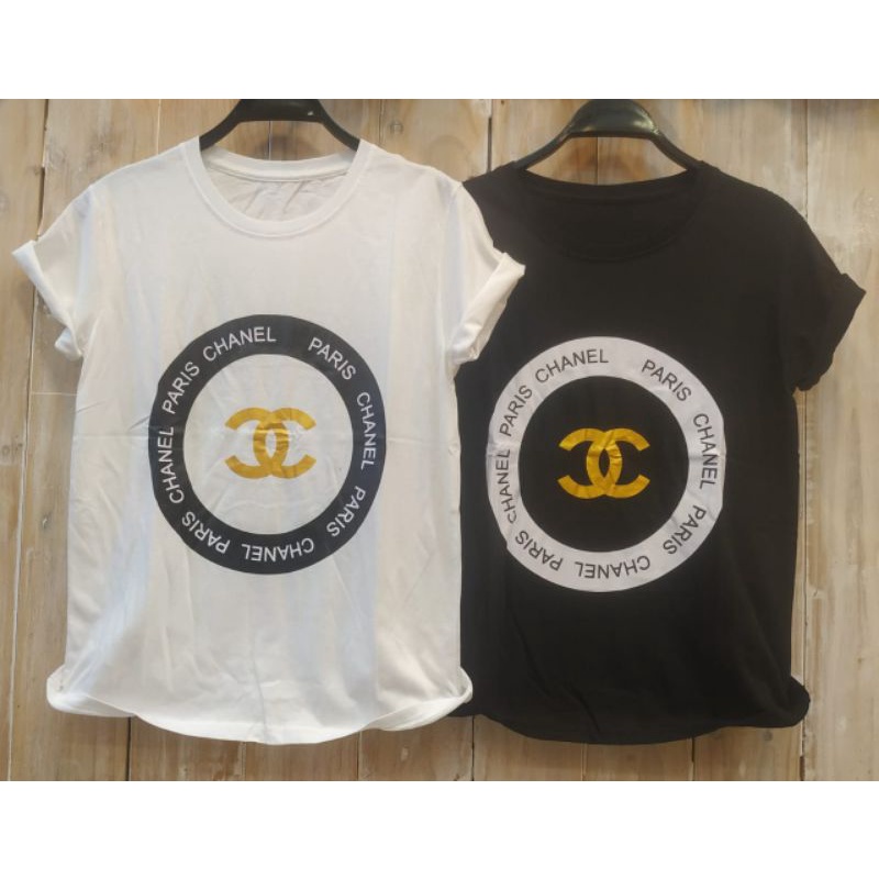 NEW KAOS CHANEL BULAT HP / KAOS KATUN WANITA / KAOS WANITA MURAH