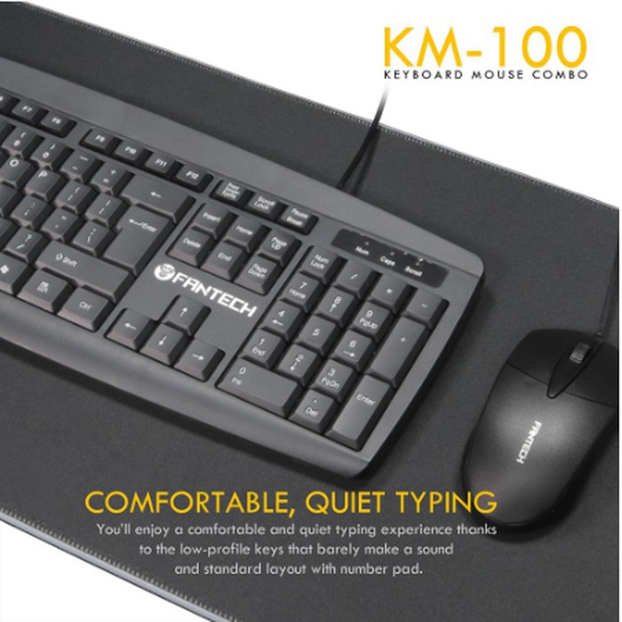 KEYBOARD MOUSE FANTECH KM100