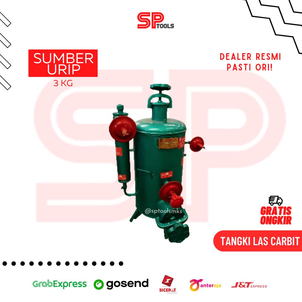 TANGKI / TABUNG LAS KARBIT CARBIT TEKANAN TINGGI SUMBER URIP 3KG 3KG