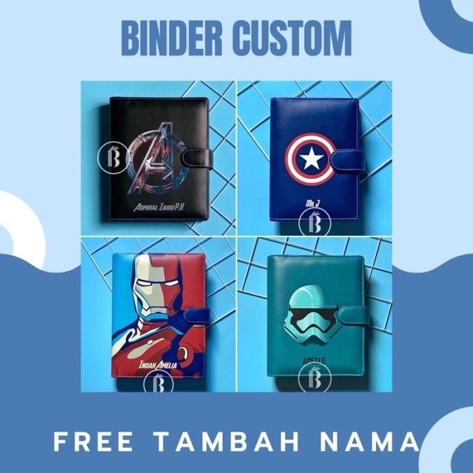 

Office & Stationery | Document Organizer | Binder Custom Motif Avengers Deadpool Captain America Free Tambah Nama | Best Seller