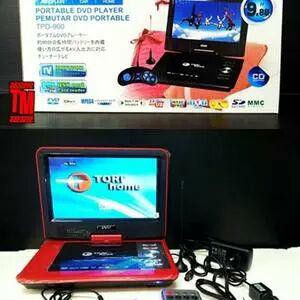 DVD PORTABLE TORI 13 8 INCH BONUS KACAMATA 3D Bisa nonton TV Main Game Dengerin MP3 MP4 Termurah