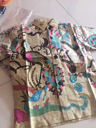 Couple Batik Ayah Anak Motif Merak Size Terlengkap 1-10tahun