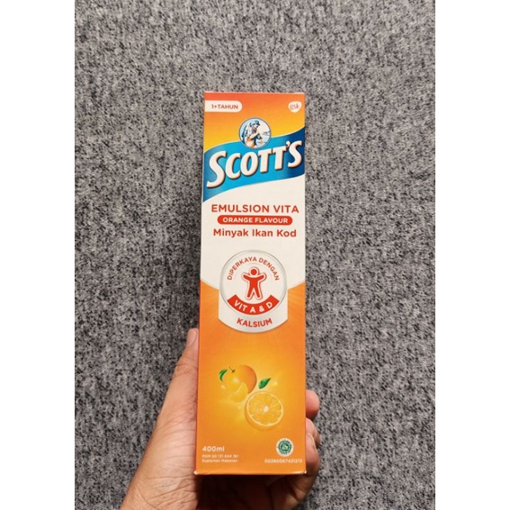 Minyak Ikan Scott's Emulsion Jeruk / Scott's 400ml