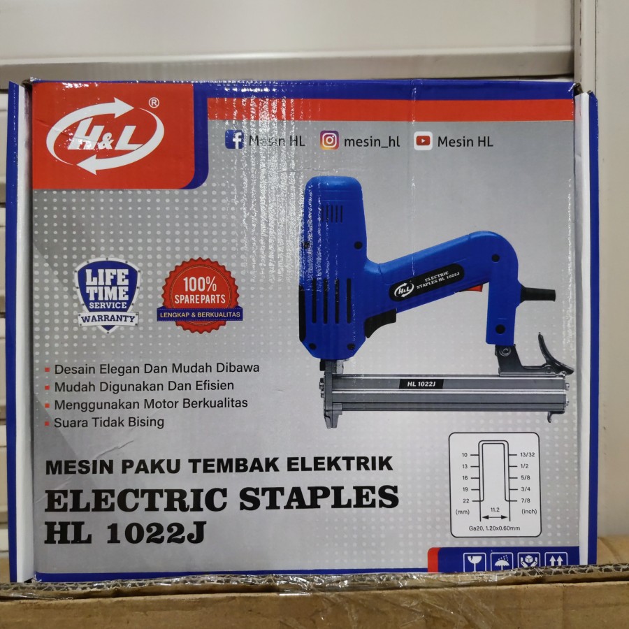 H&amp;L Mesin Paku Tembak Listrik Stapler / Staples Electric HL 1022J