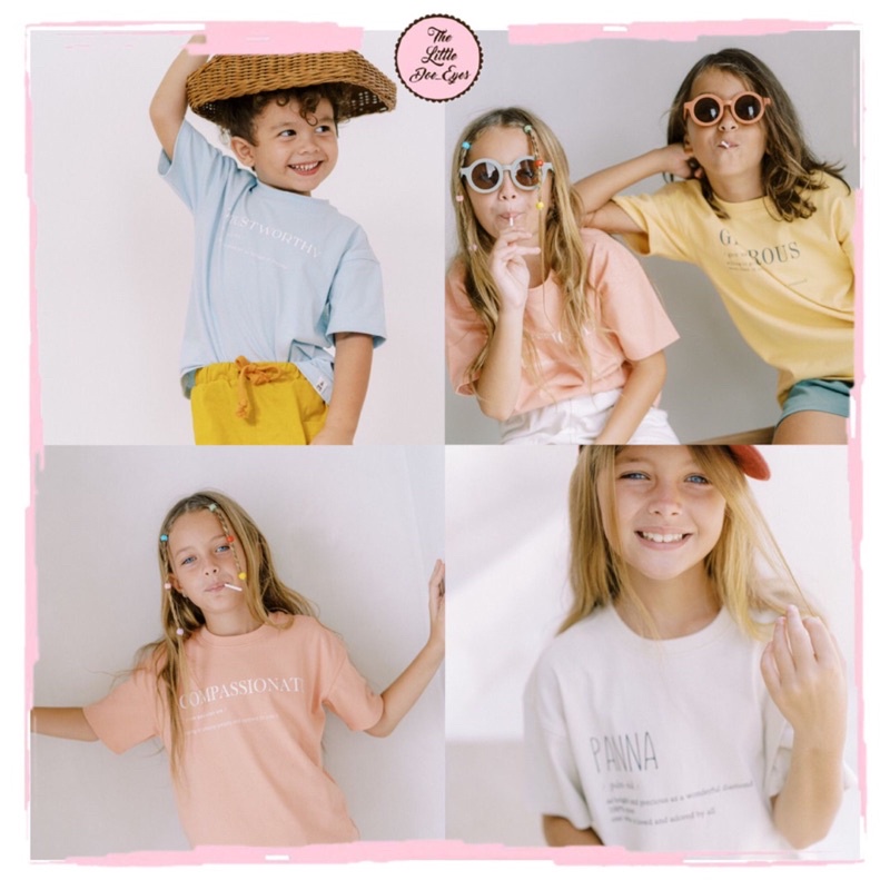 Bohopanna Overtee Words - Baju kaos anak oversize