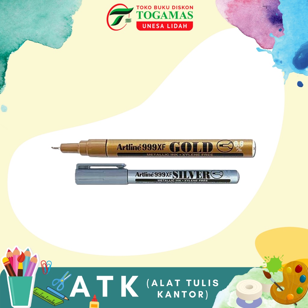 

SPIDOL EK-999XF 0.8MM ARTLINE GOLD SILVER / READY STOCK