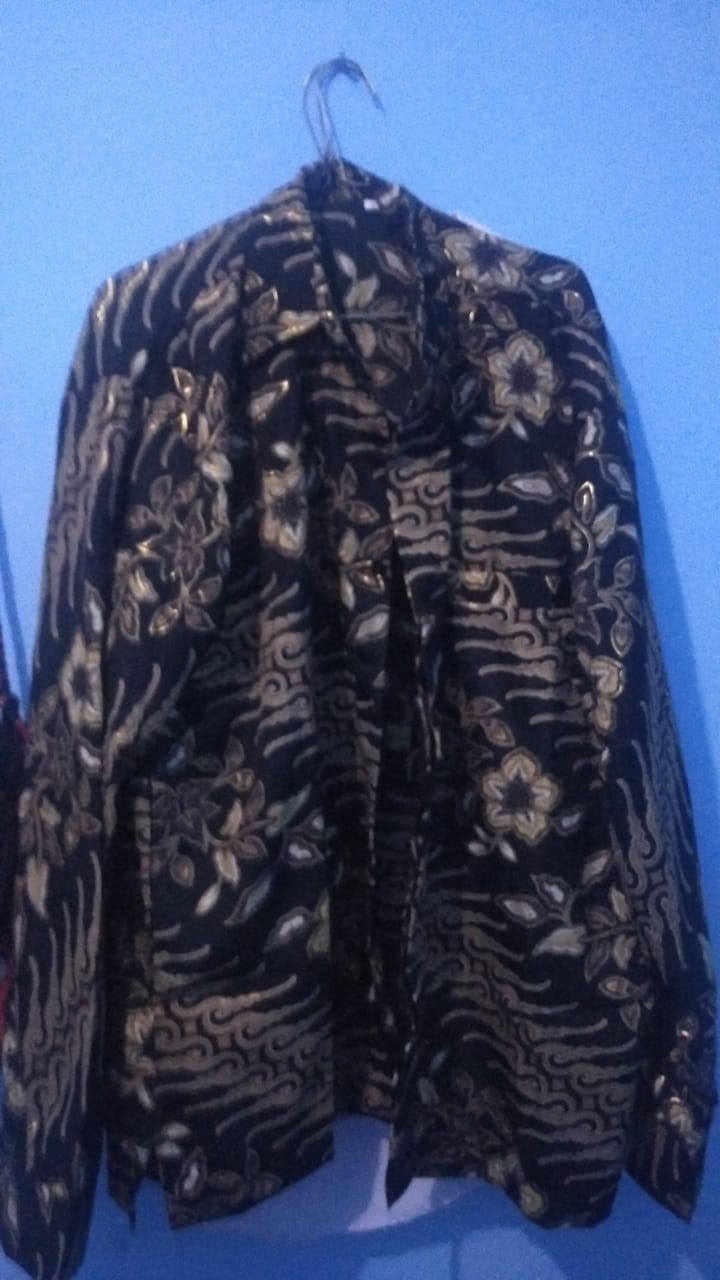 Daliyu Kemeja Batik Formal Pria Lengan Panjang Couple / M L Xl Xxl