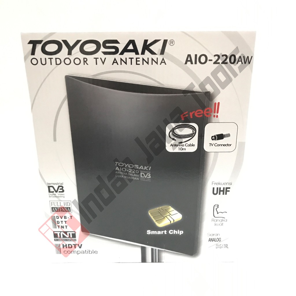 TOYOSAKI AIO-220 AW Antena TV Indoor Outdoor Digital Analog