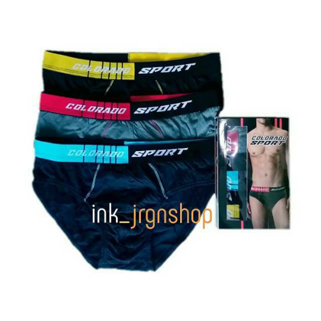 CELANA DALAM PRIA (1 BOX ISI 3 PCS) / CELANA DALAM COLORADO SPORT / CD PRIA DEWASA