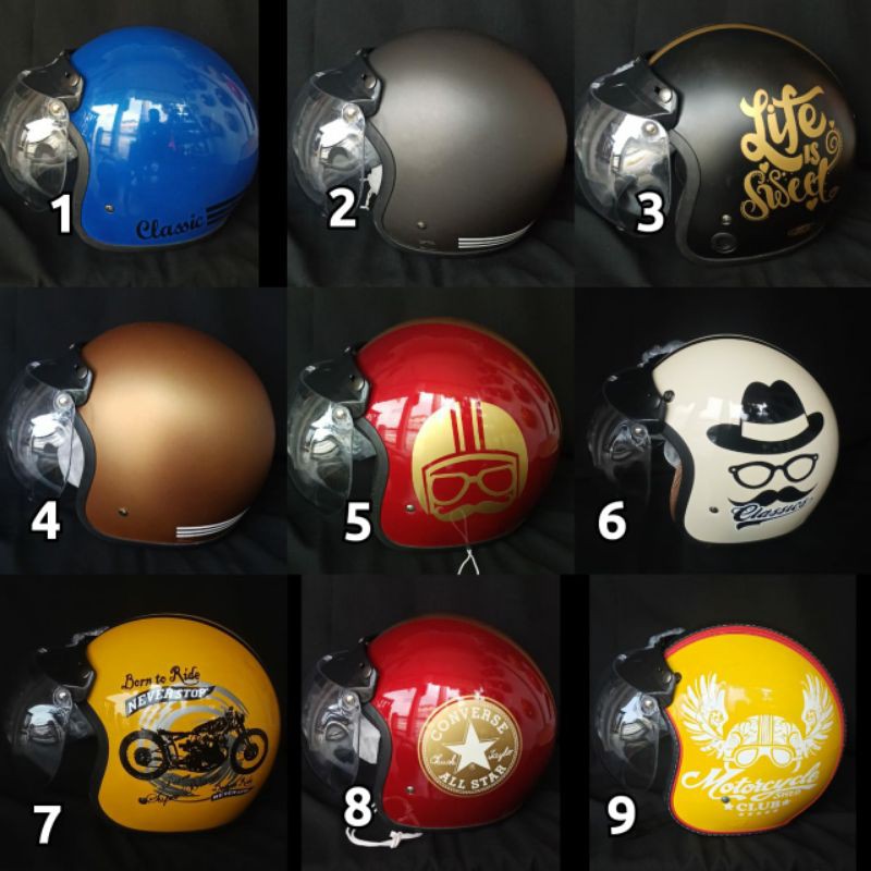 Helm ARC Original Kaca Cembung SNI Paling Murah