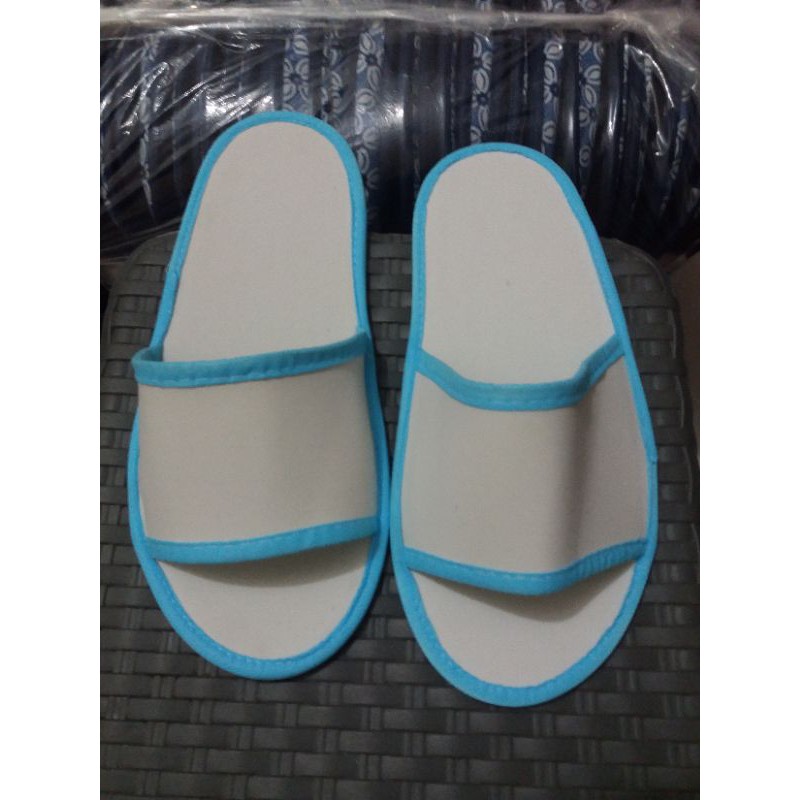 slippers #sandal lantai #sandal hotel#sovenir. sepon 4mili biru muda