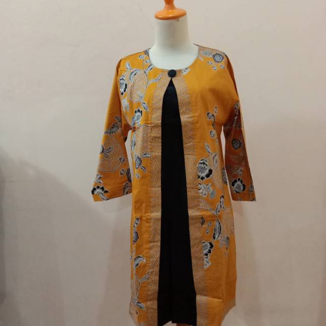 Dres batik model rompi