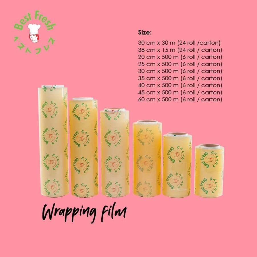 Best Fresh Wrapping Film 20cm x 500m Plastik Wrap Makanan 500 Meter Plastik Warp