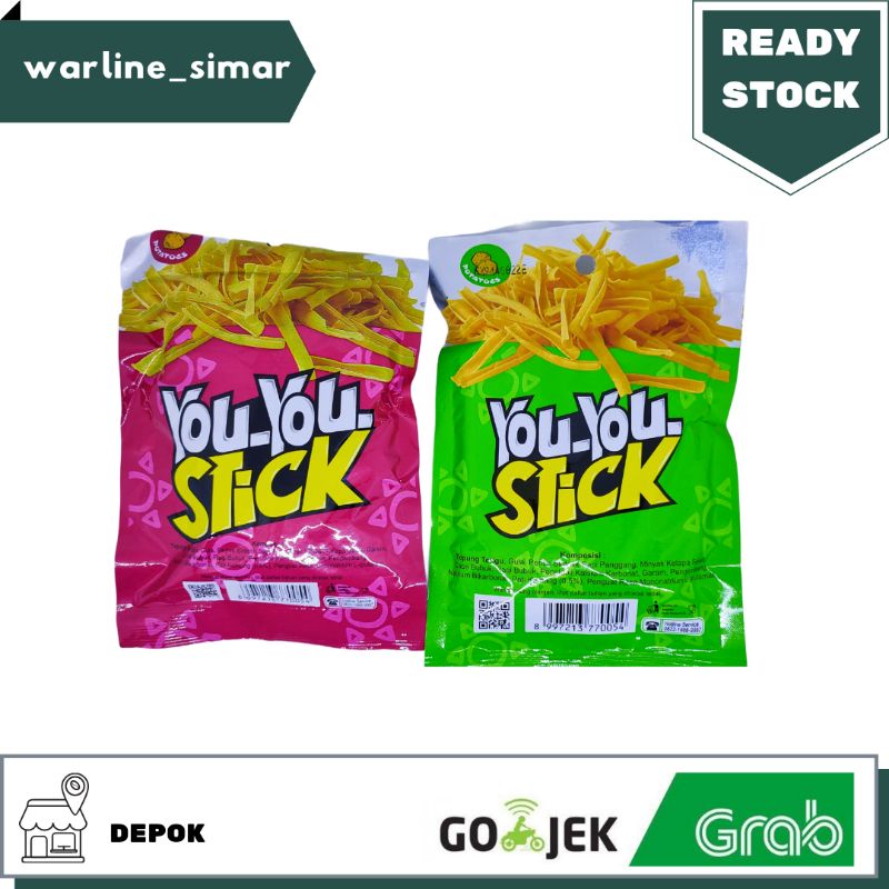 

You You Stick Makanan Ringan Cemilan Ciki Jajanan Hits Ciki Gurih Merah Hijau Ciki Kentang