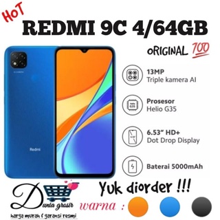 Xiaomi Redmi 9C Dan 9A Ram 3/4GB Rom 32/64GB Garansi Resmi