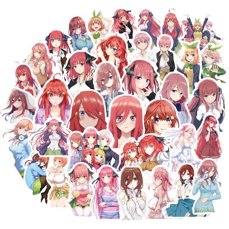 Kuhong 50Pcs Stiker Gambar Kartun Anime untuk Laptop Kuhong 50Pcs Stiker Gambar Kartun Anime untuk Laptop