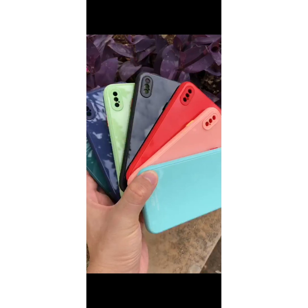 Iphone X/Xs/XR/Xs Max Colourfull Glass Case Merk UME case Premium