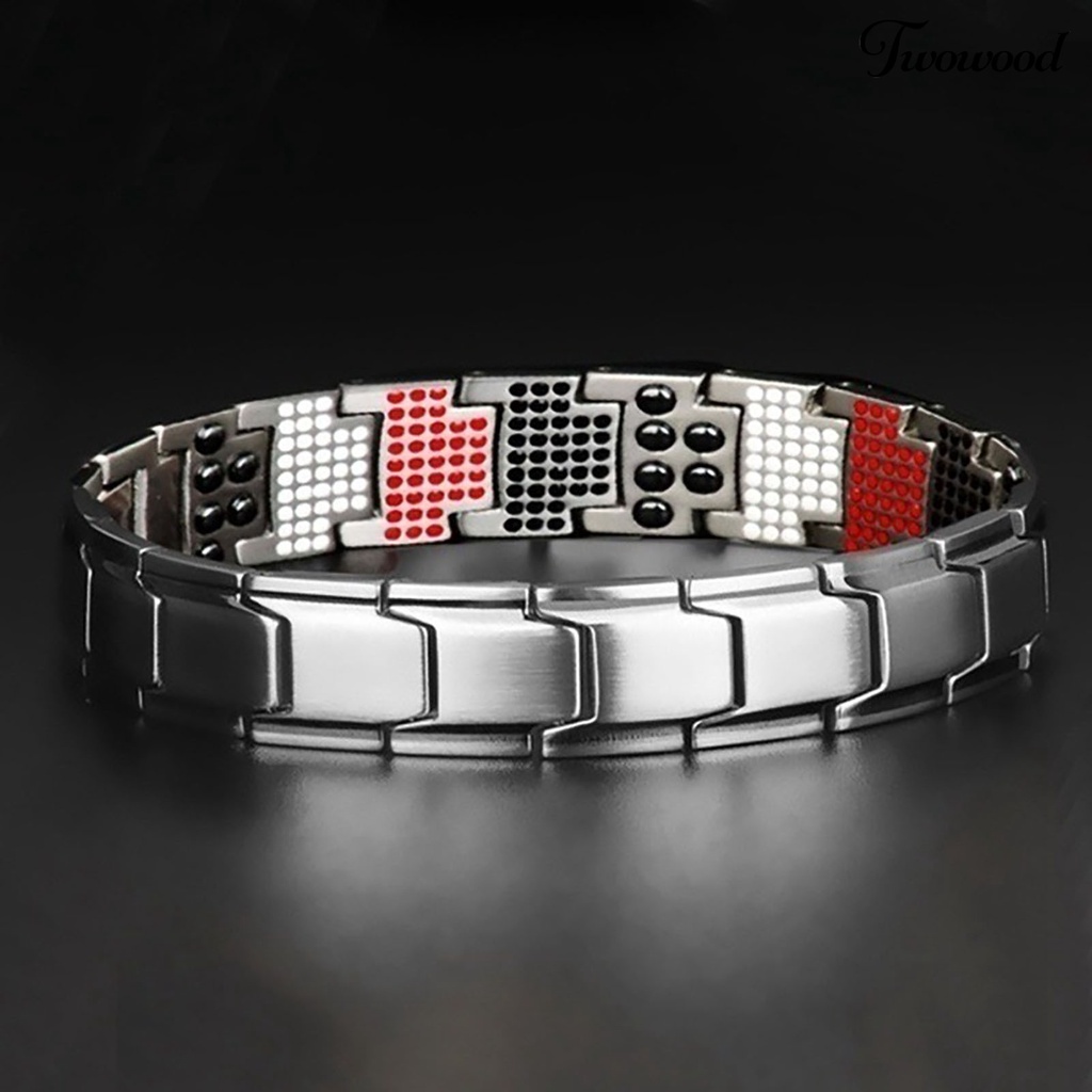 Twowood Antifatigue Detachable Couple Bracelet Metal Energy Magnetic Slimming Bracelet Health Care