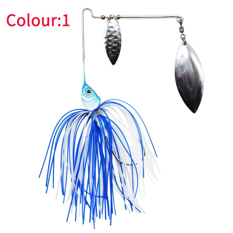 1Pc Umpan Pancing Spoon Spinner Fishing Lure Metal Sequin Klasik 15.6g Hias Bulu Wobbler Untuk Ikan Bass