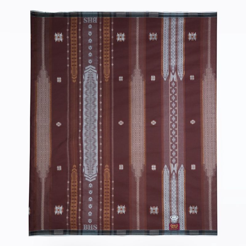 Sarung BHS Excellent Gold Motif JGM Coklat Orange