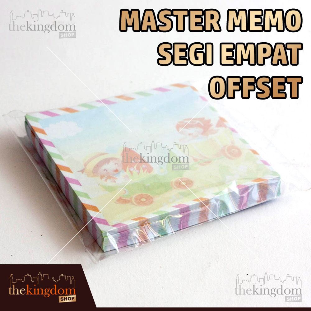 

Master Memo Segi Empat Offset / Buku Memo / Kertas / Notes