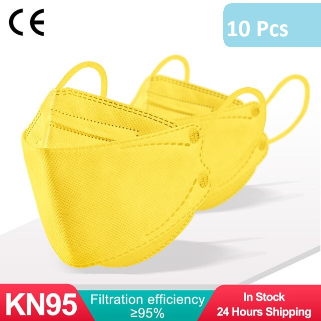 MASKER KF94 ISI 10PCS 4ply MEDIS EVO KF 94 10 PCS WARNA WARNI KUNING HITAM PUTIH COKLAT MERAH ABU BI