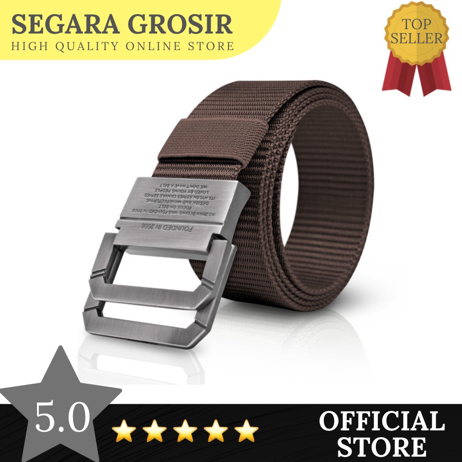 IKAT PINGGANG NYLON GESPER BESI DOUBLE RING STAINLESS SABUK TACTICAL MILITARY PLAIN CASUAL BAN PINGANG IKAT PINGGANG OUTDOOR BELT CANVAS MEN BELT GESPER GASPER COWOK MODIS AKSESORIS FASHION ORIGINAL BRANDED RINGAN MURAH TERMURAH GROSIR IMPOR IMPORT