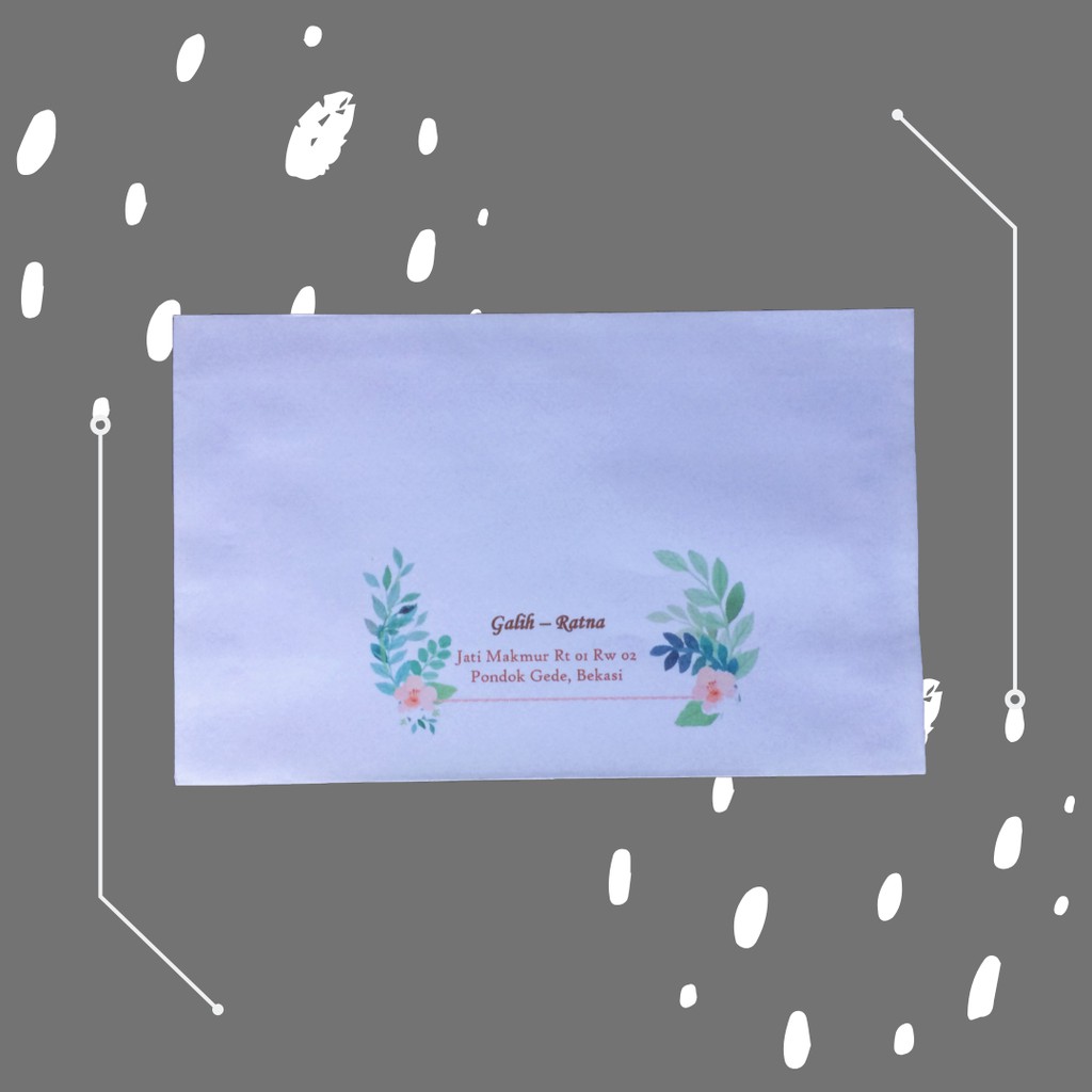 

(100 pcs) Flower M19 - M27 Amplop Kondangan / Amplop custom / Amplop vintage Murah
