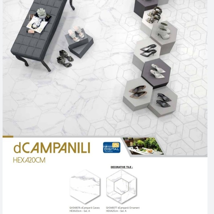 RomanKeramik Hexagonal  Dcampanili Carrara 34X39