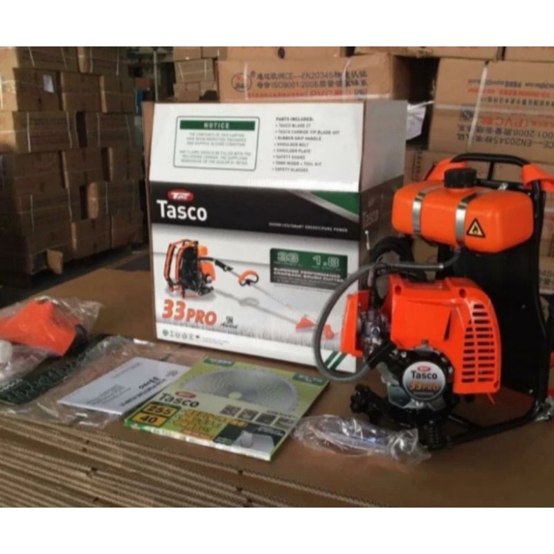 Mesin potong rumput gendong TASCO 2tak// brush cutter TASCO