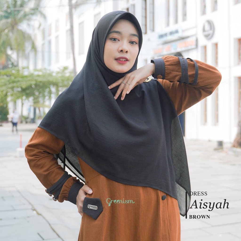 Greenism Gamis Aisyah Quality Premium Syari'i Dress