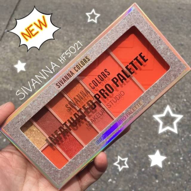 SIVANNA COLORS Infatuated Pro Palette Makeup Studio #HF5021 Thailand / Eyeshadow / Blush On