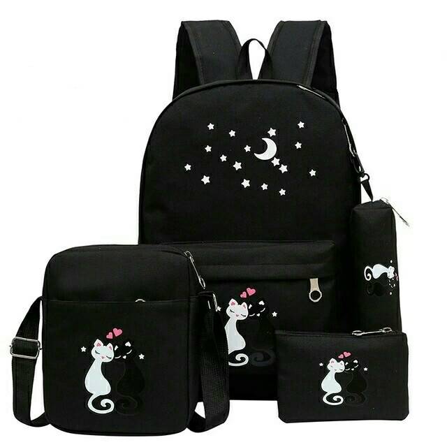 TAS RANSEL KUCING YINYANG BY ARISA SHOP