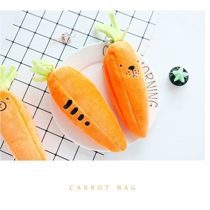 

Gilaa!!! Carrot Kotak/Tempat Pensil/Alat Tulis Kain Serbaguna,Pencil Case Lucu Murah