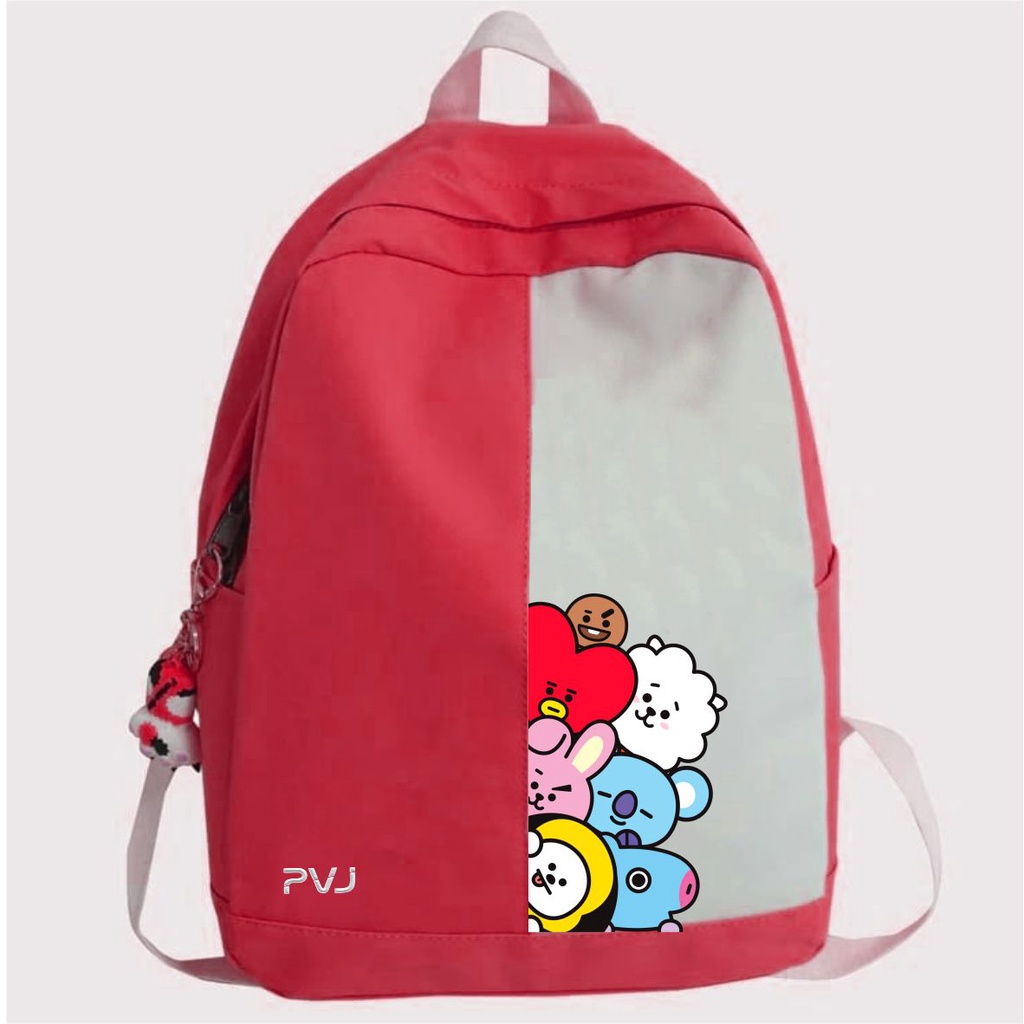 PVJ Tas Sekolah Anak Perempuan SD Ransel BT 2I Kpop Korea Style Kids Backpack