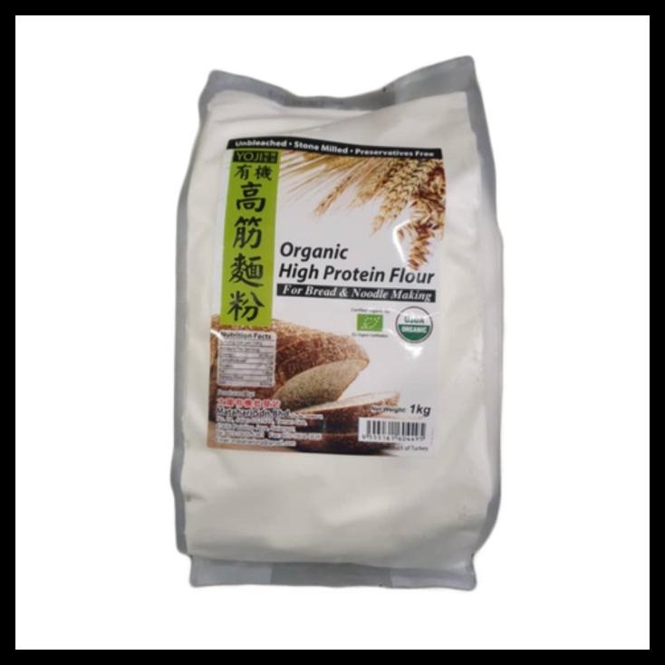 

TERBARUU!! Organic unbleached high protein flour 1 kg COD