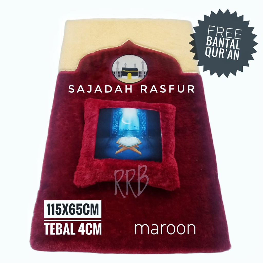 [☑️COD] FREE BANTAL SAJADAH RASFUR GRATIS BANTAL RASFUR 115 CM X 66CM BUSA ROYAL FOAM RASFUR MURAH