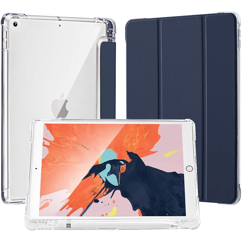 Kasus Cerdas Penutup iPad Air 2 2017 2018 kasus Dengan Tempat Pena iPad 5th 6th Balik Casing iPad