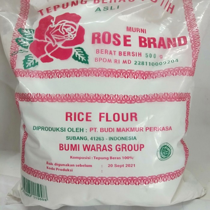 

Ketan-Beras-Tepung- Tepung Beras Rose Brand 500G -Tepung-Beras-Ketan.