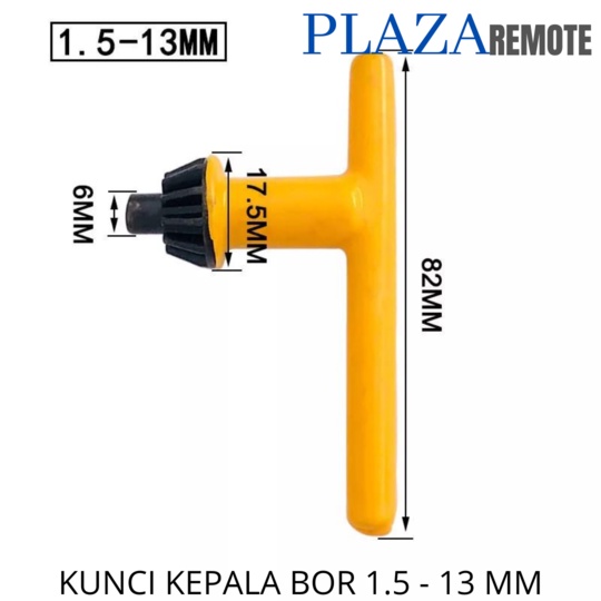 KUNCI PEMBUKA &amp; PENGENCANG KEPALA BOR 0.6 - 16 MM