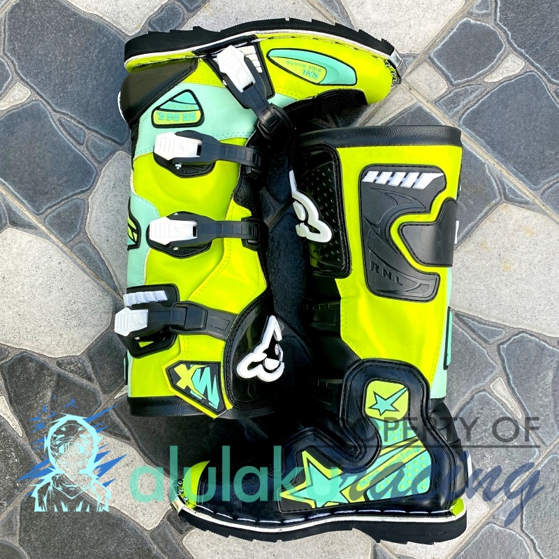 Sepatu Motocross RNL Racing Product Original MX Trail - Fluogreen Tosca